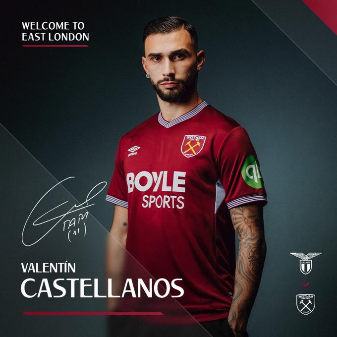 官方：西汉姆联签下卡斯特利亚诺斯 

27岁的阿根廷前锋卡斯特利亚诺斯出自智利大