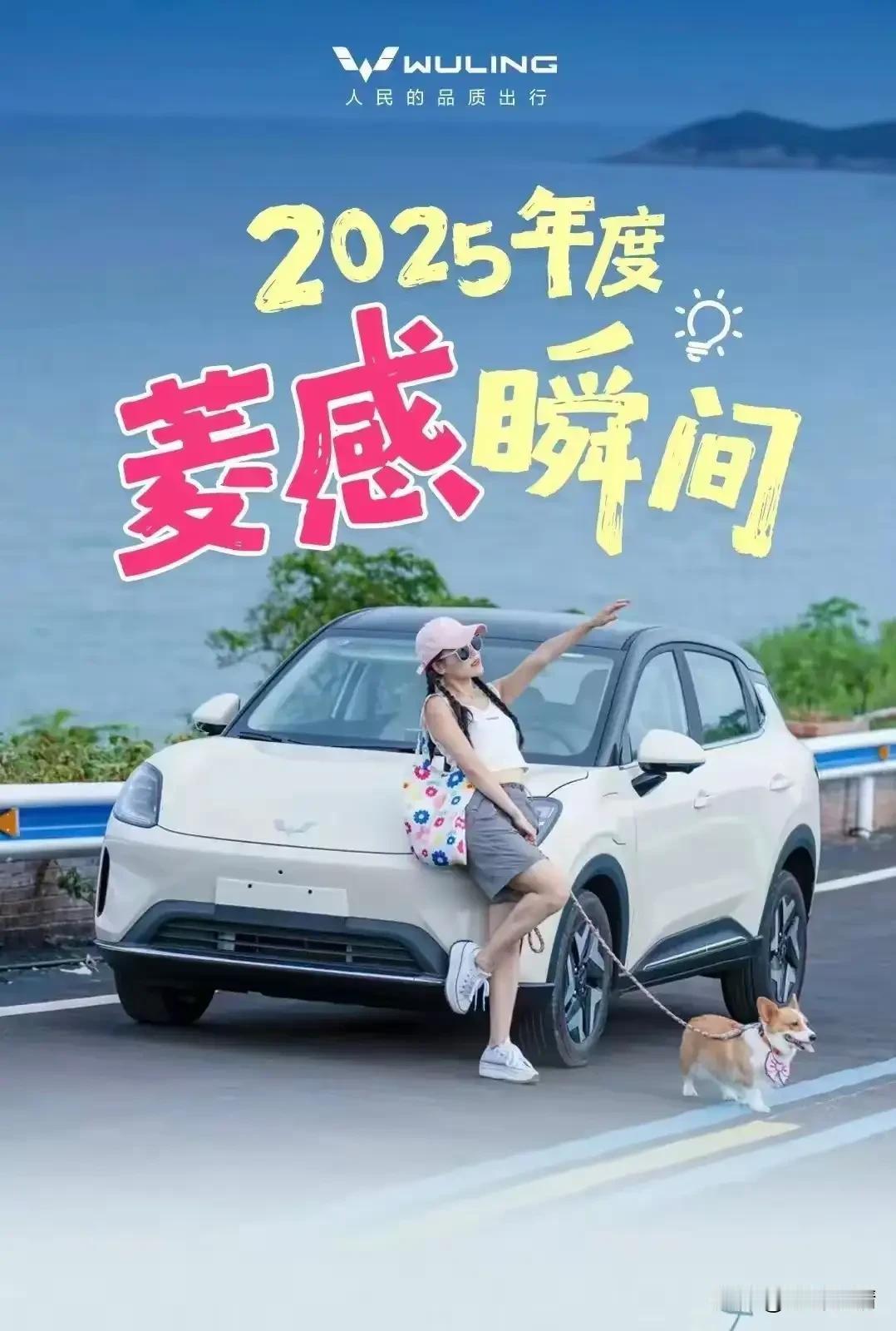 谁能想到？五菱迷你会这么火，
方指导价5.68万起，
前脸造型非常可爱，
流畅线