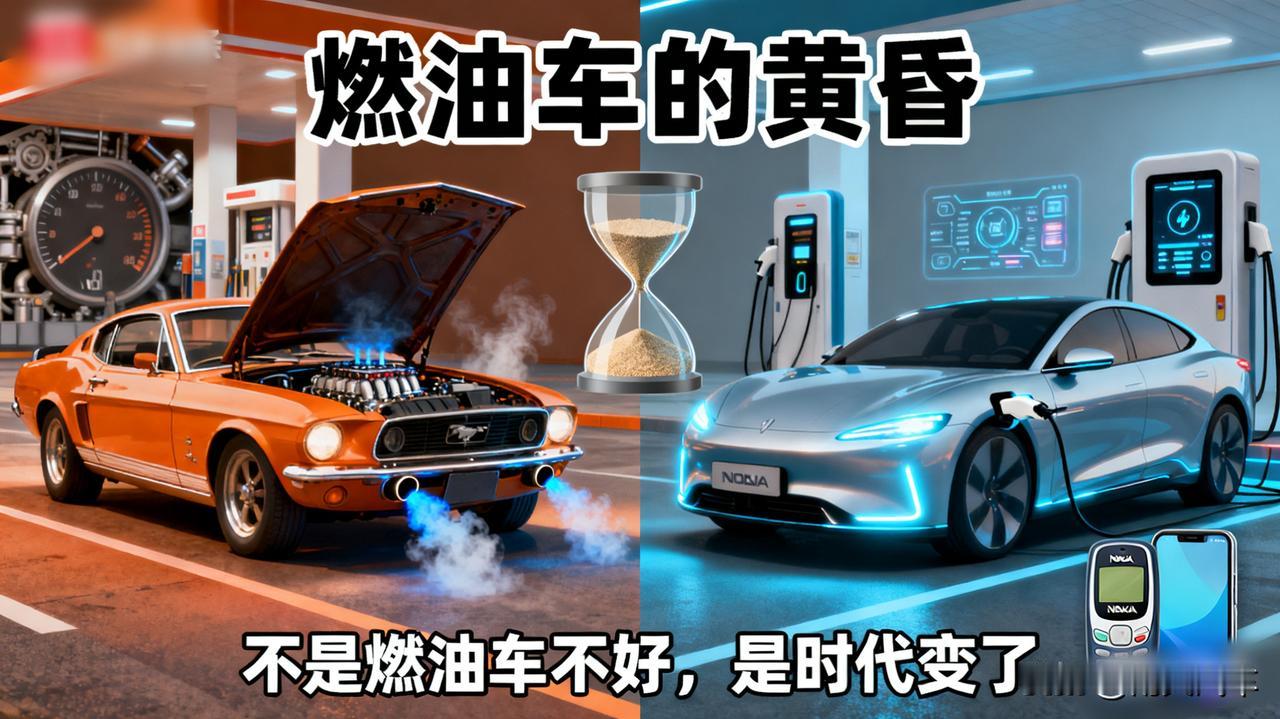 燃油车的黄昏

不是燃油车不好，是时代变了。就像当年的功能机，诺基亚再好，也敌不