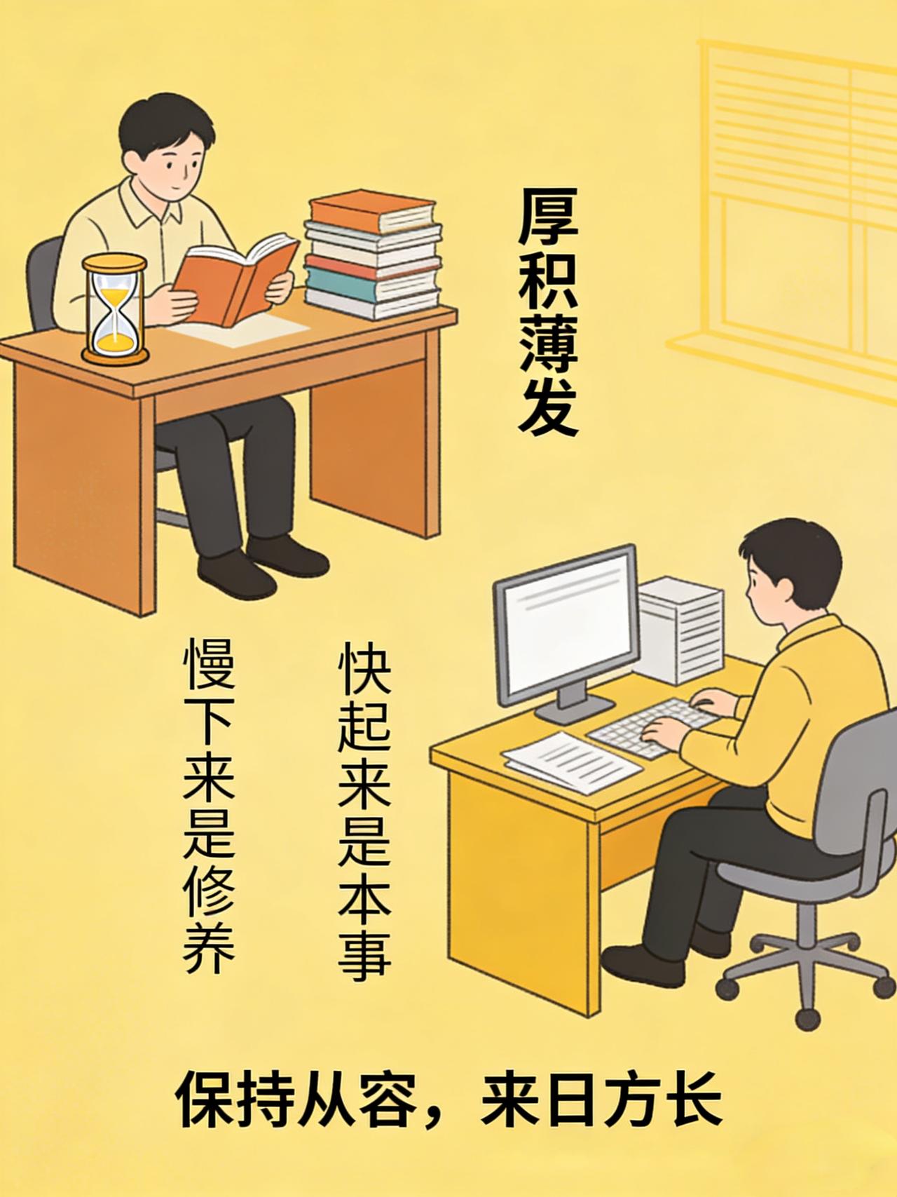 快节奏的社会,你拿什么充实自己?自我增值：以书拓眼界，以技充实脑。深耕自己，比盲