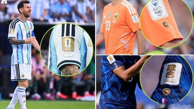 姆巴佩金靴专属臂章《马卡报》消息，FIFA官方为至少出战了5届世界杯的功勋球员定