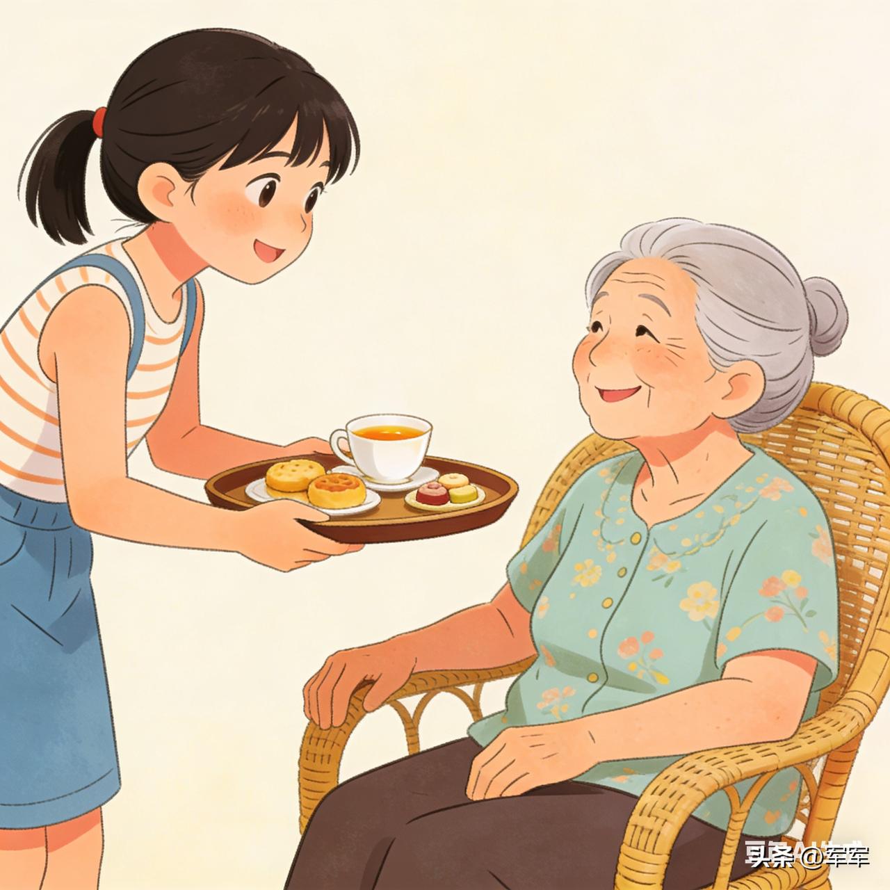 我妈每次住院她就会特别骄傲。

为什么骄傲呢？

因为不仅我这个当闺女的会伺候她