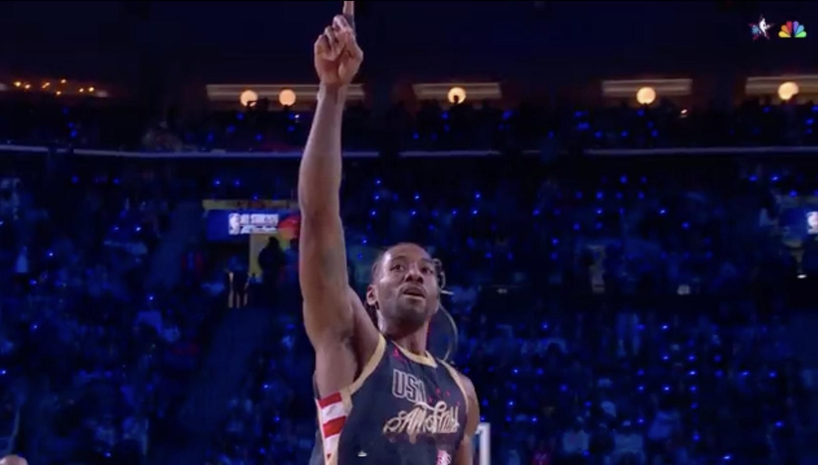 12分钟31分，伦纳德不愧是东道主，火力全开。2026NBA全明星 战神卡全明星