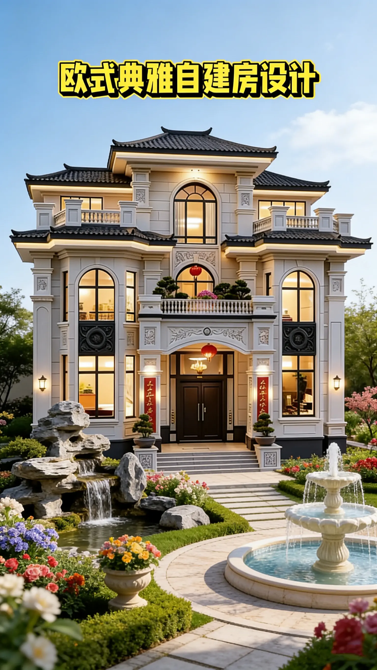 欧式别墅。