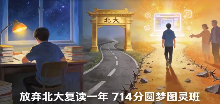 693分上北大，他选择复读。全家“100个反对”，一年后考出714分。
去年高考