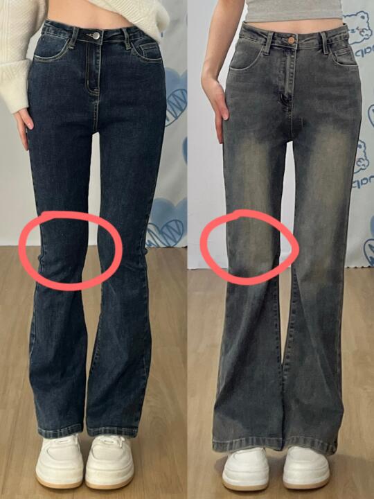 腿弯腿粗要买膝盖宽松的微喇不踩雷😭‼️