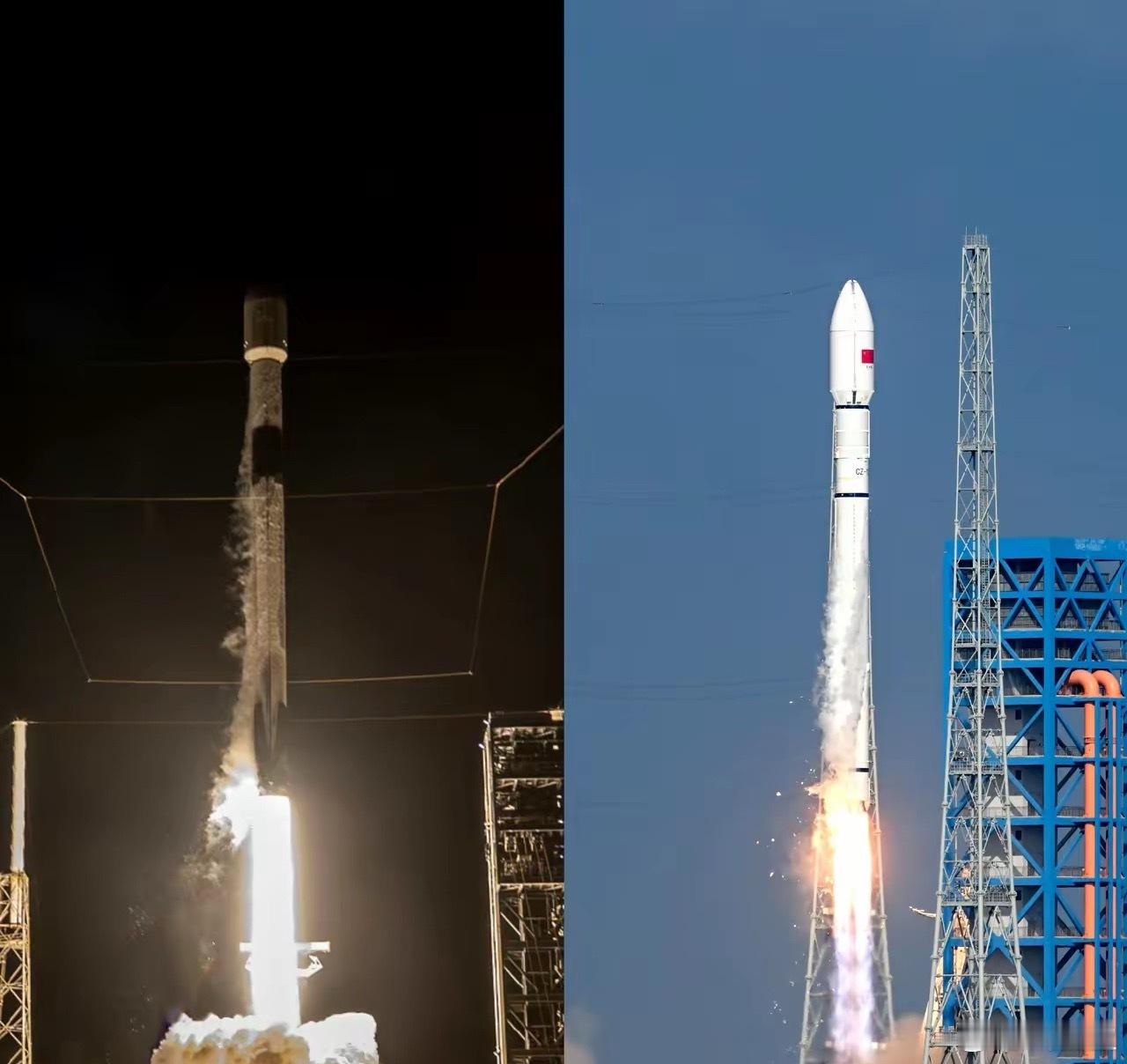 航天日速递！中美两款二级煤油火箭同日升空美猎鹰9号发射29星，我长征12号遥五发