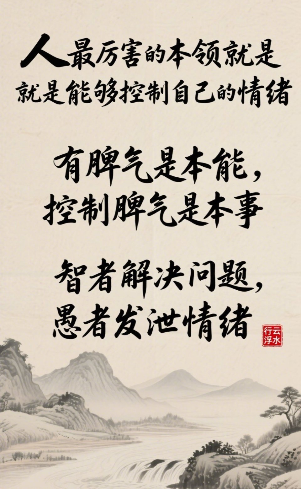 能平静地表达愤怒的人， 才是最厉害的人， 稳定了情绪，智商才有上场的机会[加油]