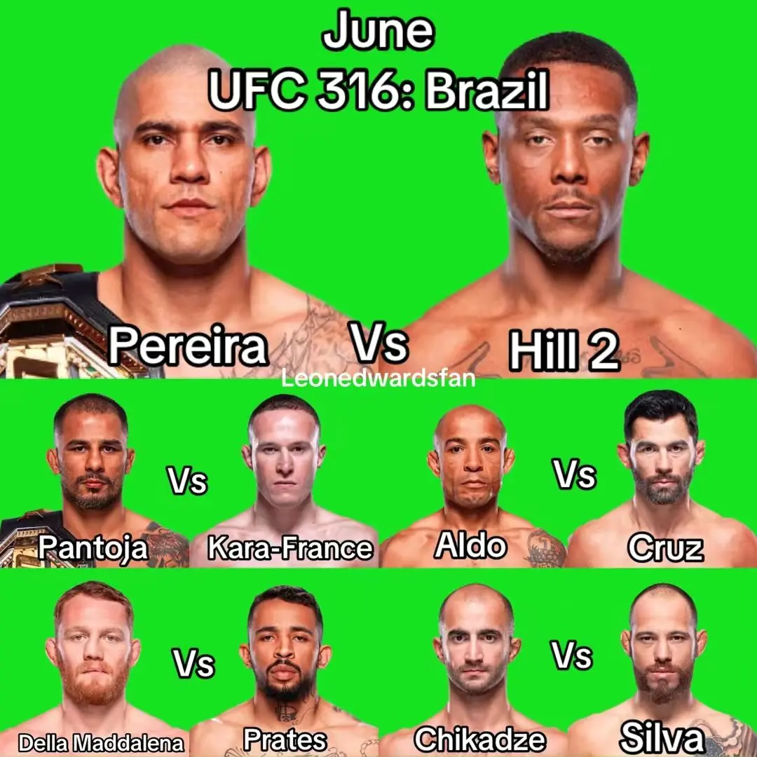 外媒预测UFC316、UFC317、UFC318、UFC319主赛阵容！