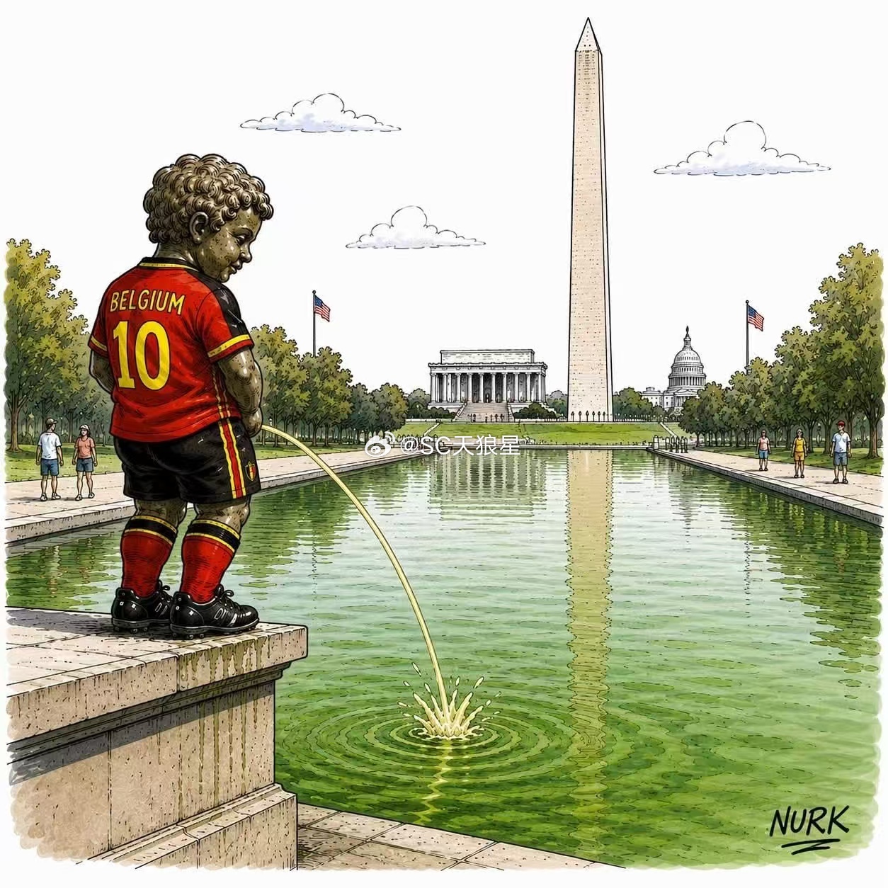 估计除了美国球迷，世界上所有球迷都希望比利时获胜。毕竟免除红牌禁赛这事，实在有点