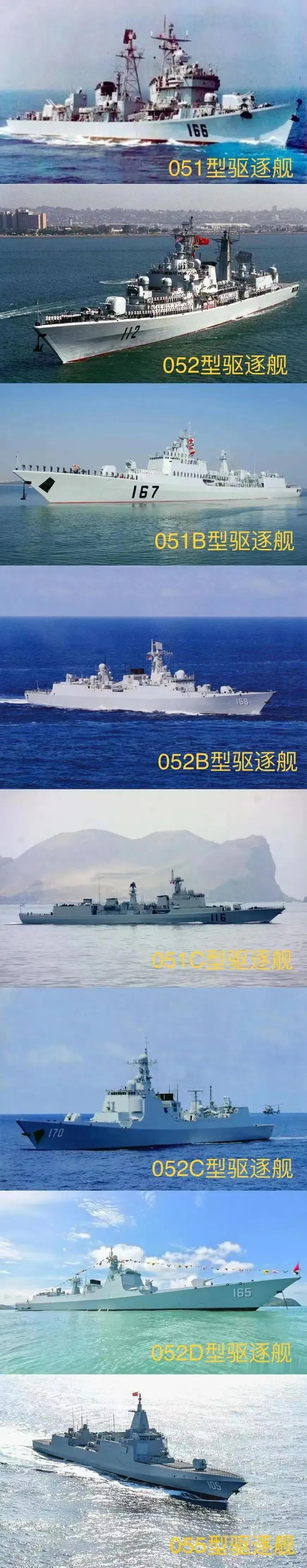 从积淀到爆发——国产驱逐舰进化史:

第一代051型导弹驱逐舰——1984年6月