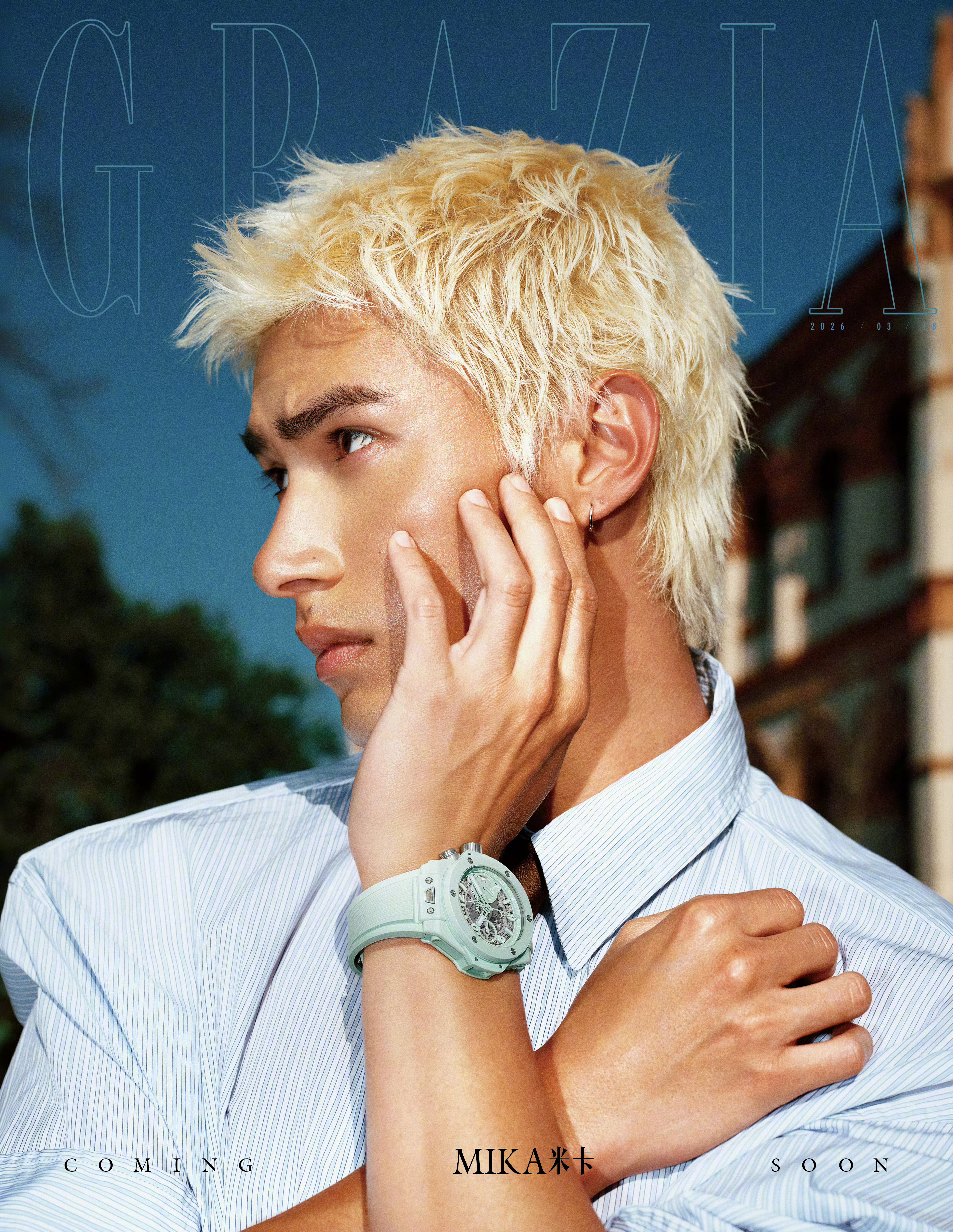 米卡✖️红秀GRAZIA 三月刊特别策划封面预告米卡红秀缪斯与旅人高定封面