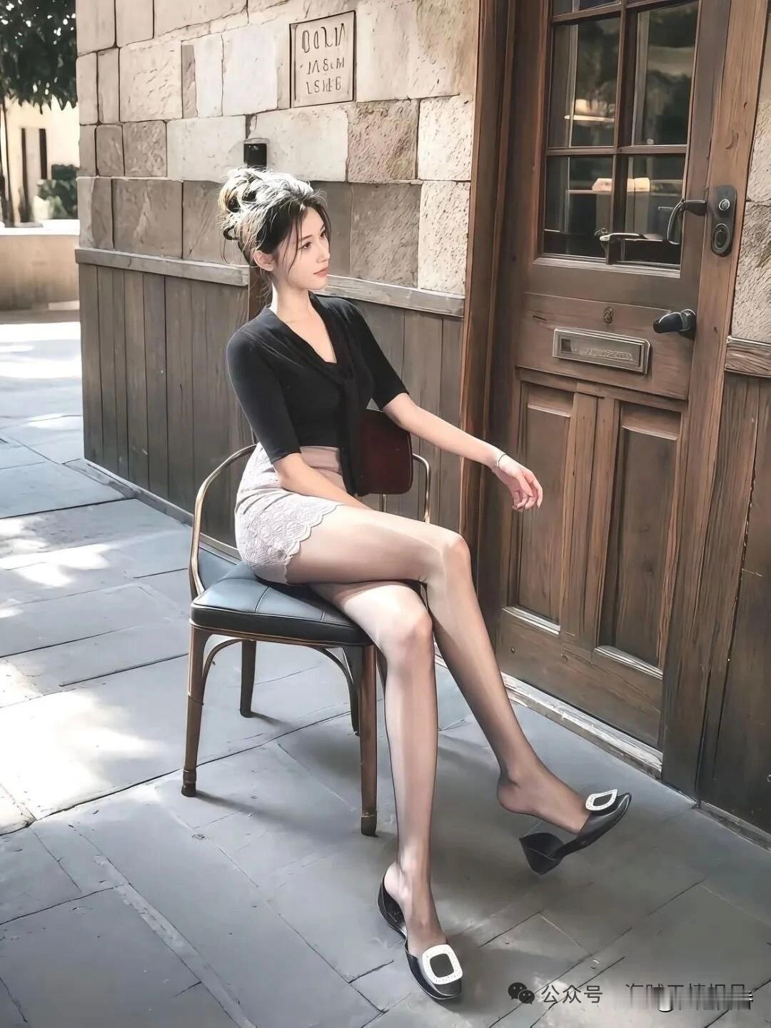 优雅都市风，黑白穿搭，时尚街拍