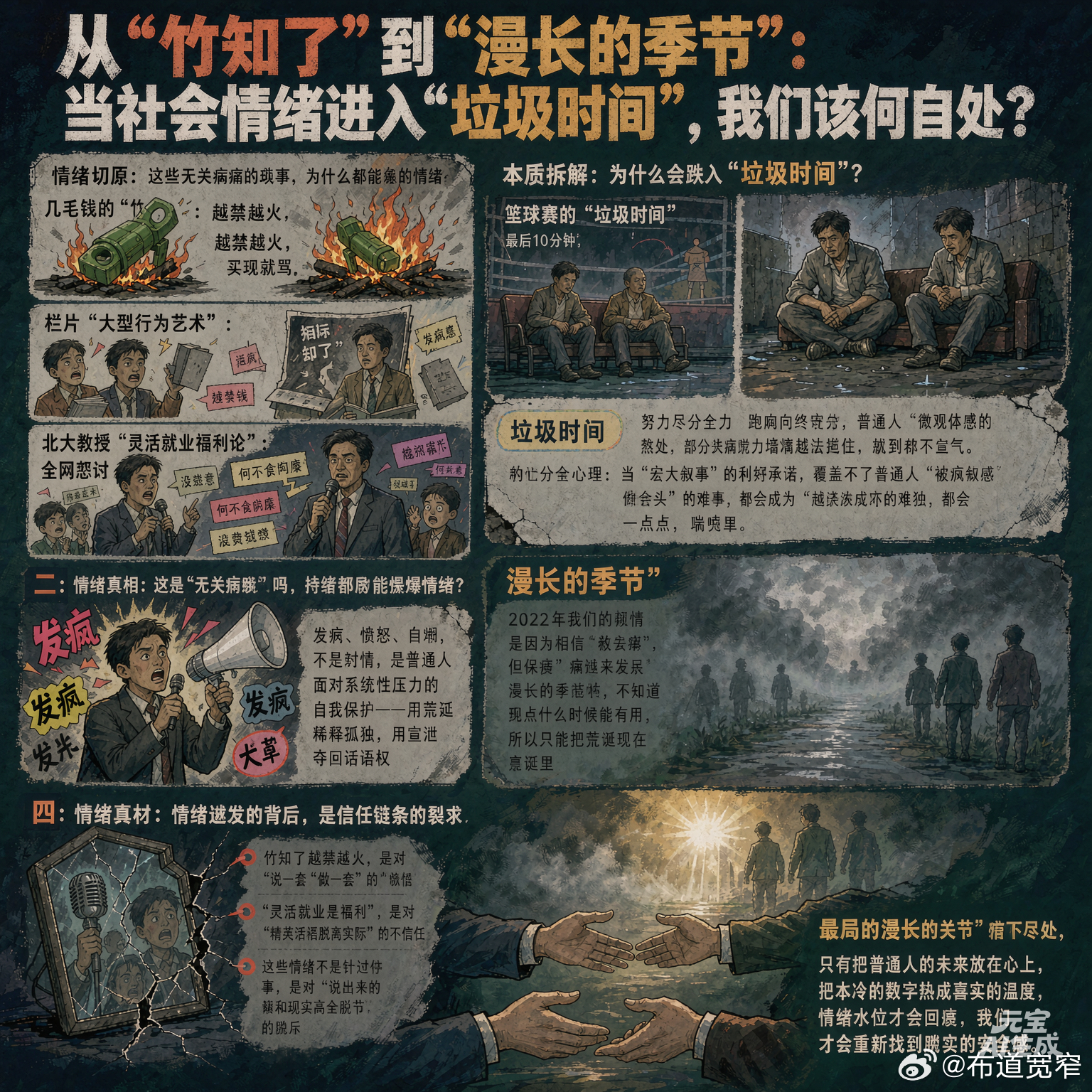 宽窄观察【 从“竹知了”到“漫长的季节”：当社会情绪进入“垃圾时间”，我们该如何