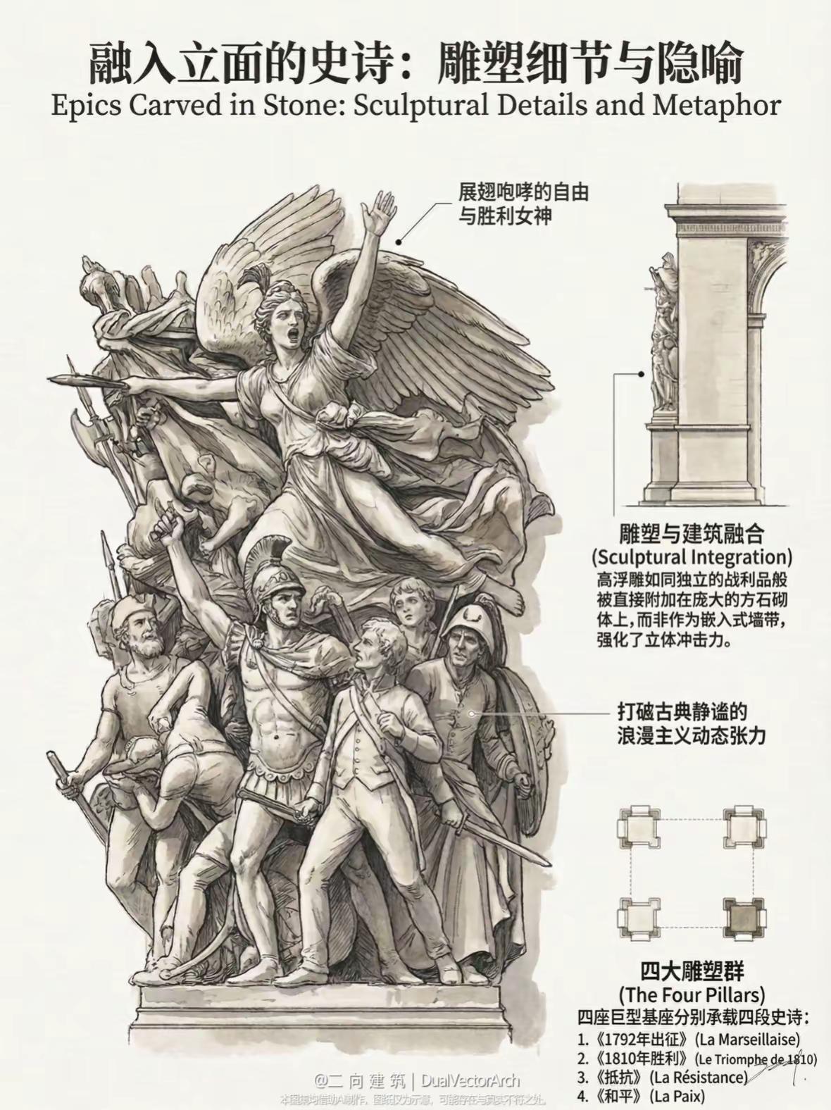 第三弹来啦！！巴黎凯旋门！！同担们学习起来！！@云旗Yunqi 巴黎凯旋门 云旗