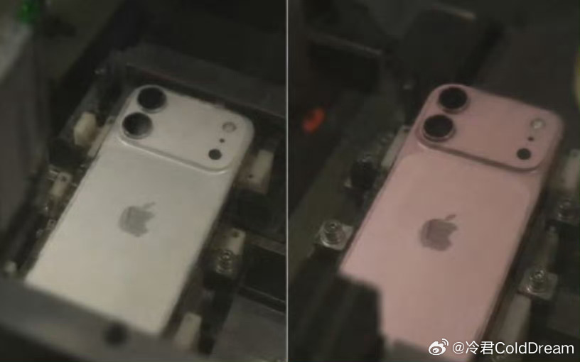 iPhone18标准版的外观来咯，有 Pro 系列的长条矩阵，摄像头减少掉一颗，