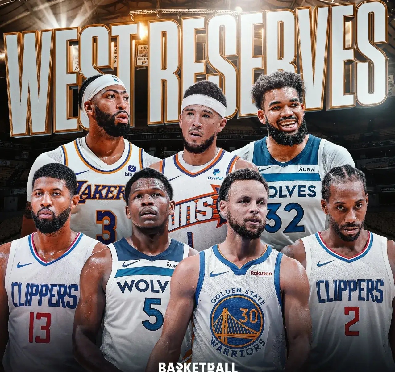 随着西部全明星替补阵容出炉，4点事实不得不说！1.哈登再次落选，连续两年无缘全明