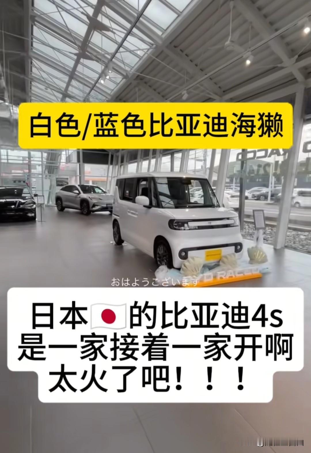 比亚迪在日本卖的是越来越好了，店开了一家又一家。而且比亚迪还专门为日本市场开发了