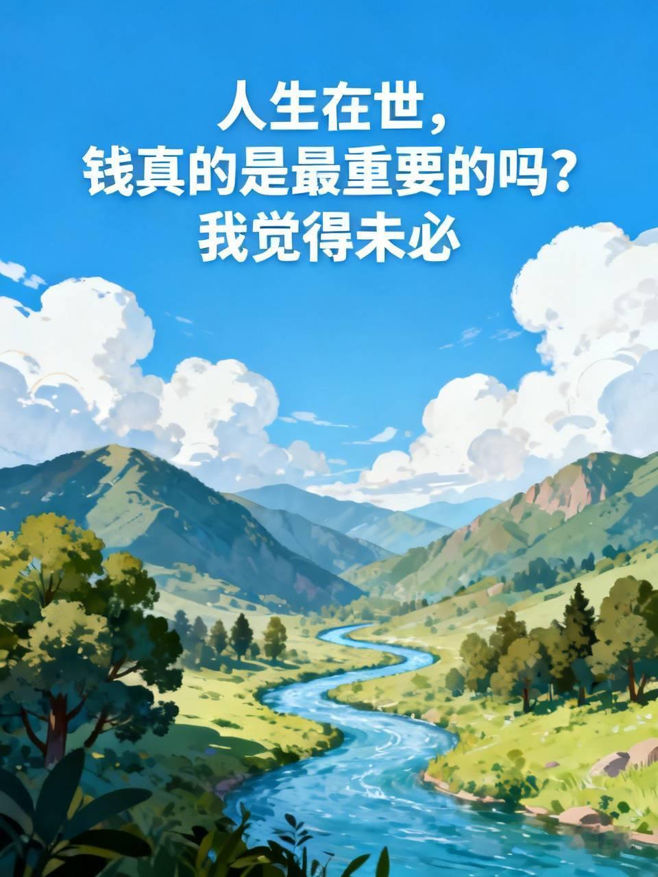 人生在世，钱真的是最重要的吗？我觉得未必。钱确实很重要，没钱寸步难行。像生病住院