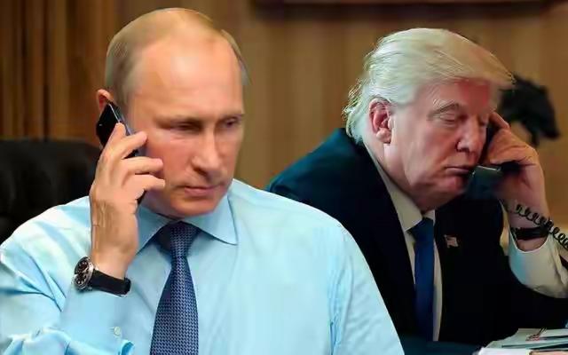 特朗普和普金，虽然他们名字中都有普，但他们风格大不一样。图一他们打电话，一个用座