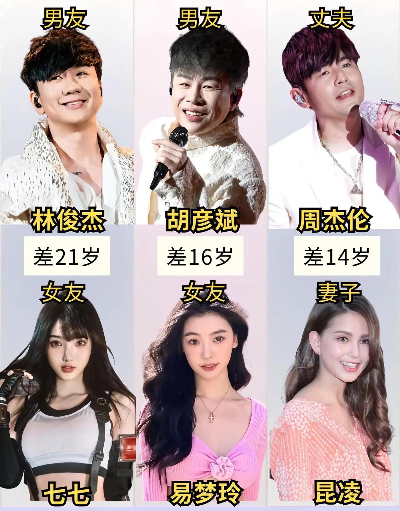 天王的女人都是小14岁起步！林俊杰也会像周杰伦一样结婚生子。为什么非要娶个年龄小