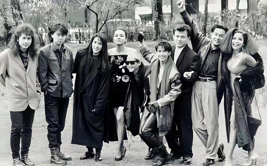 1989年3月在英国伦敦举办的「亚洲流行音乐节」崔健、齐秦、张国荣三位两岸三地的