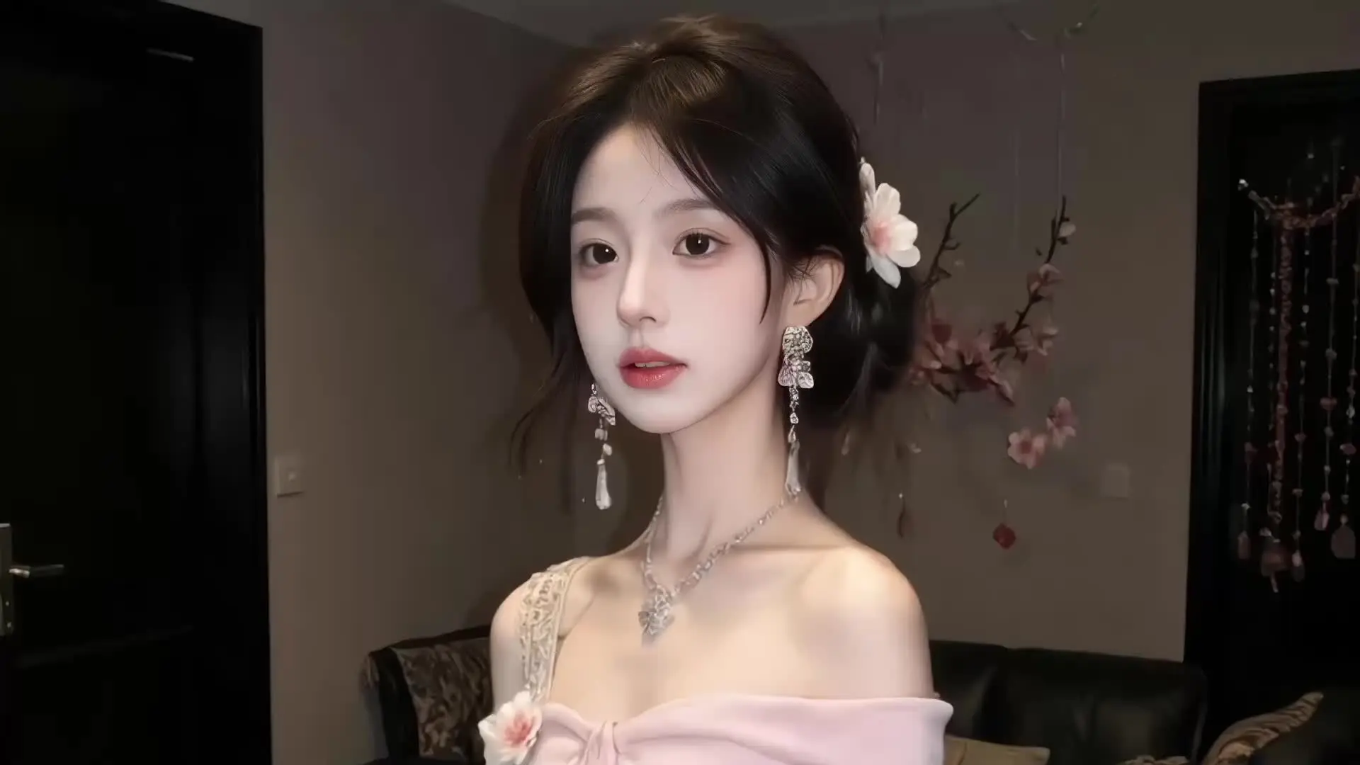 向江南折过花对春风与红蜡