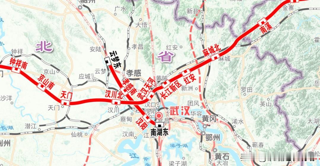 根据湖北省的“十五五”交通规划，未来五年内确定新开工的高铁项目正是2条，并且都计