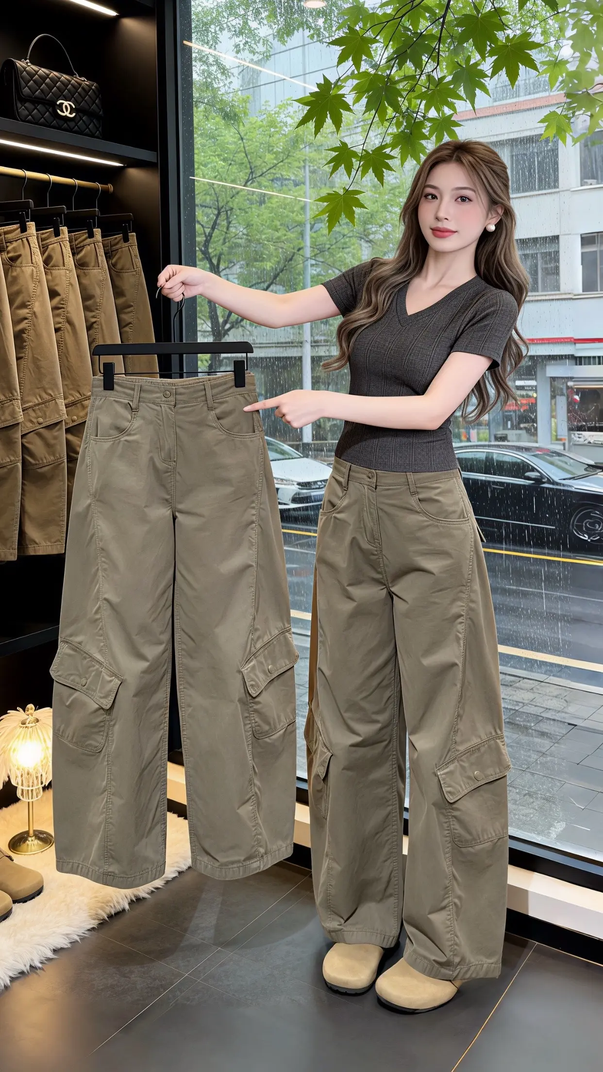 高颜值炸街女工装裤 显瘦显高显腿长裤子 百搭神裤人手一条 这才是女生们...