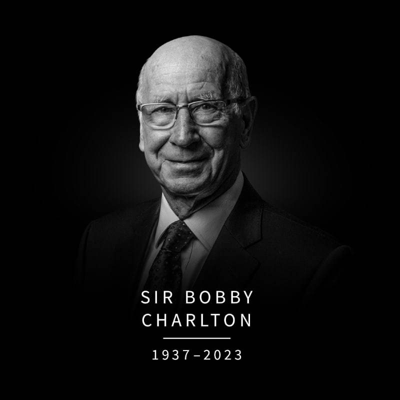 #曼联#Bobby Charlton爵士逝世，享年86岁。 ​​​