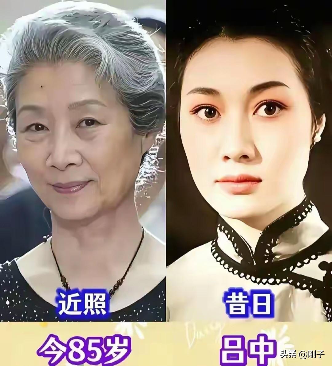翻看一众老牌女演员新旧照片，让人感慨时光流转。
年轻时的她们眉眼灵动，风华绝代，