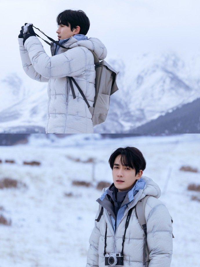 朱一龙骑摩托巡山风格反差感直接拉满，利落帅气和温柔闲适全都完美适配来看娱乐