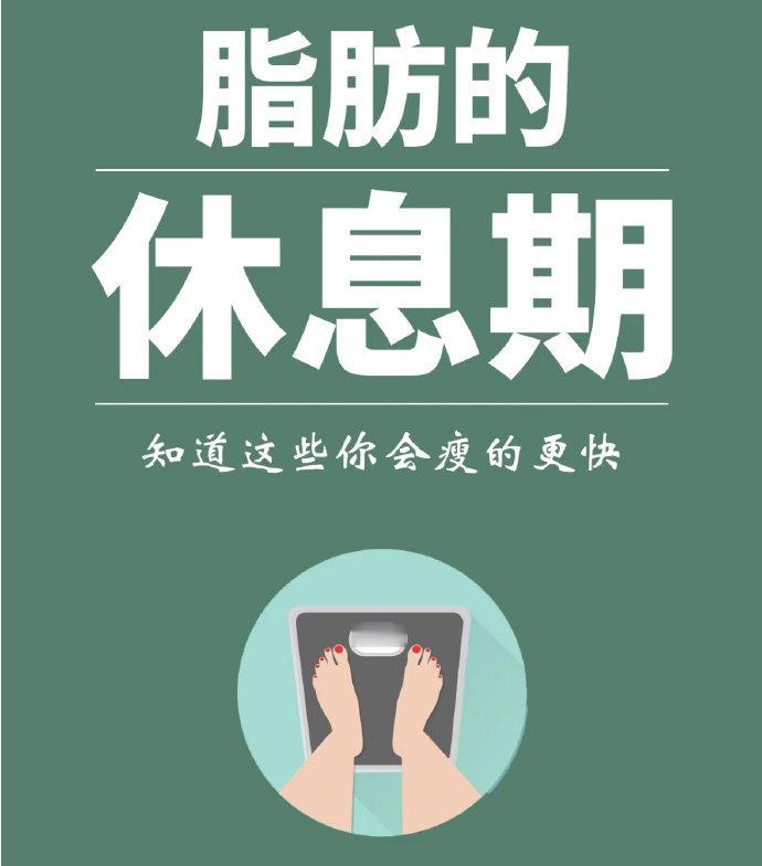 脂肪的休息期,知道这些瘦的更快     