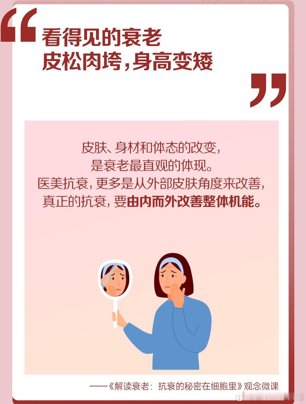#女性健康必修课# 🌈大家从哪一刻起觉得自己老了呢？💖其实判断身体是否衰老的
