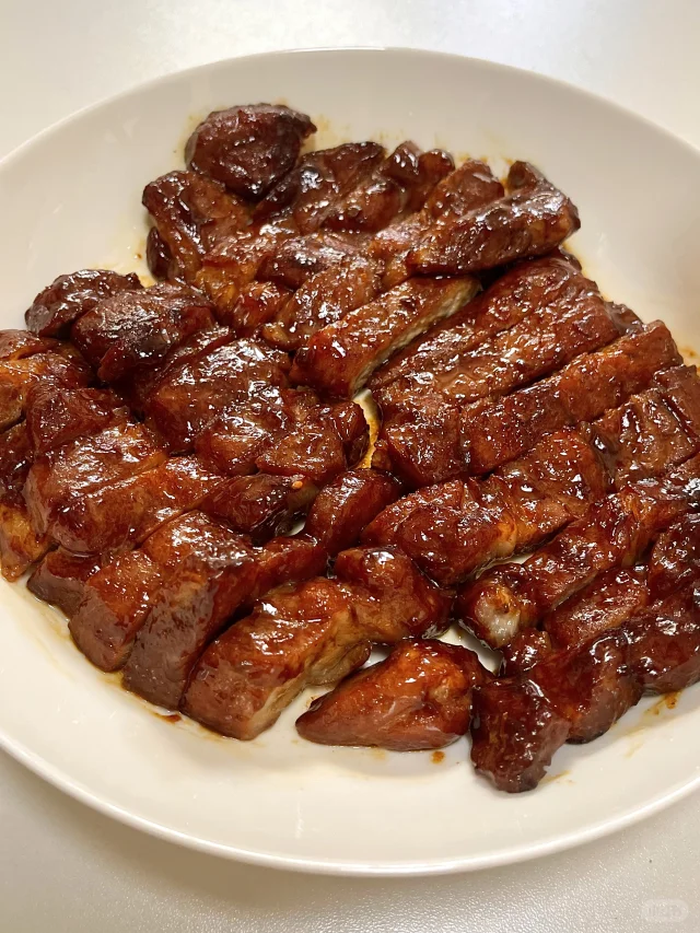 第一次做叉烧肉！！！完美！