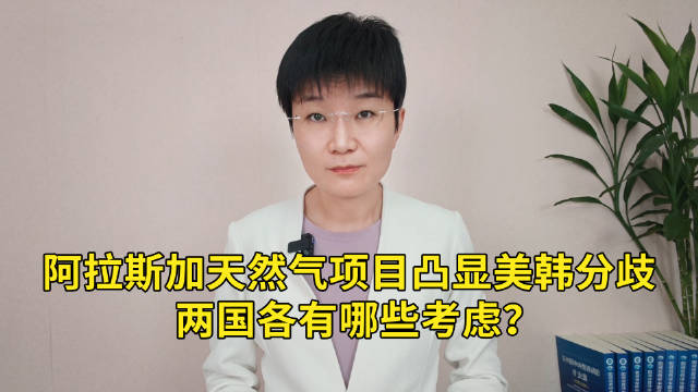 阿拉斯加天然气项目凸显美韩分歧，两国各有哪些考虑？#热点解读#