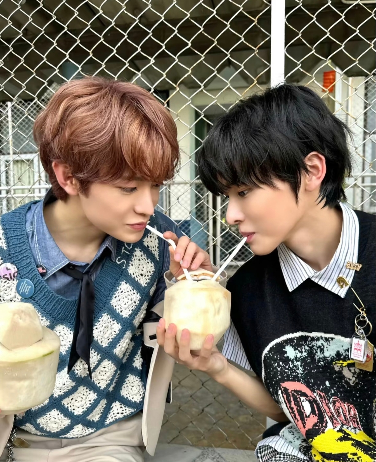 情人节快乐💙他们是男同事吗？1️⃣ 安乾镐x严成玹2️⃣ 崔秀彬x崔然竣3️⃣