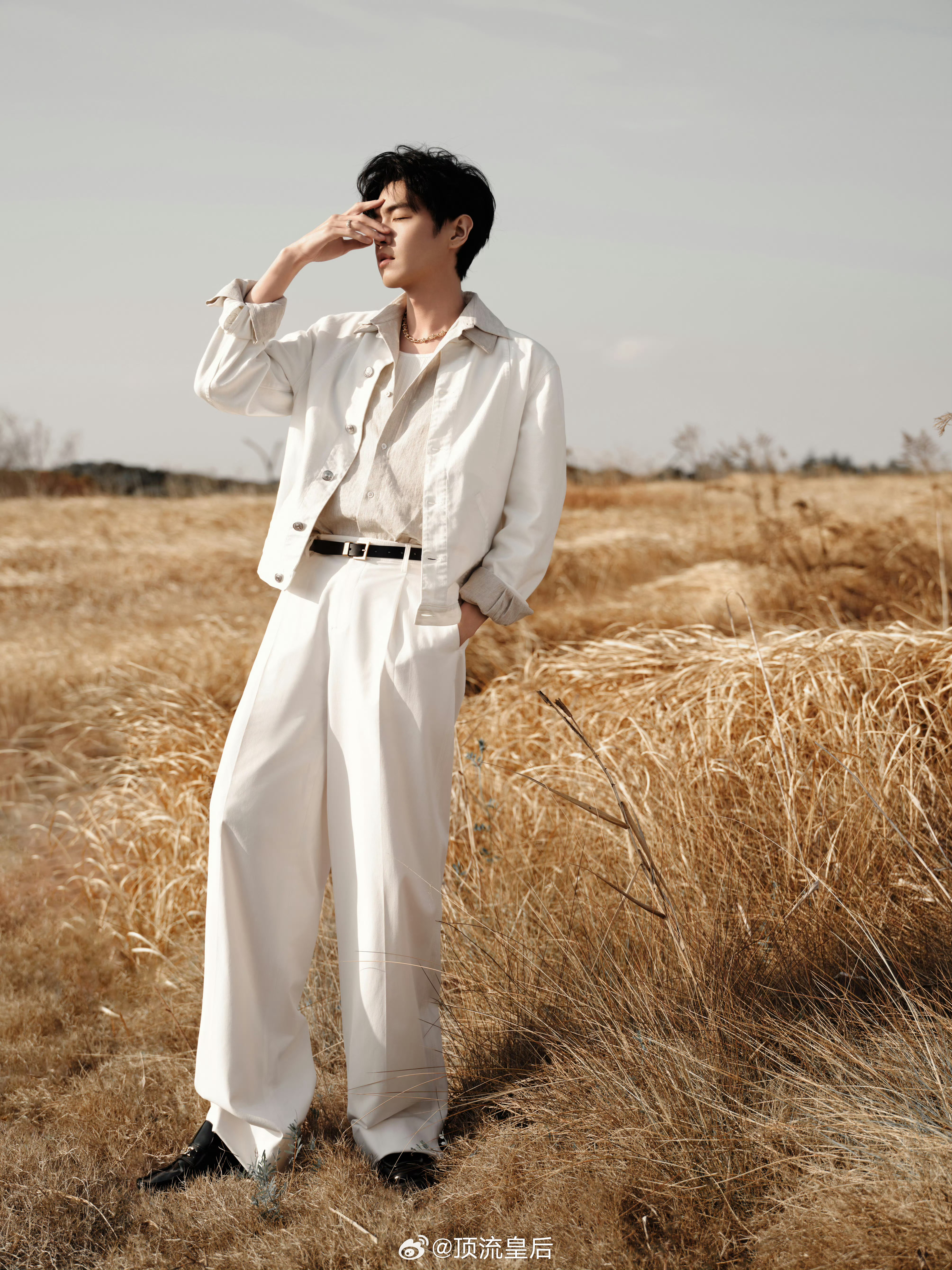 张若昀好高质量的营业，置身于旷野，芦苇丛中的一抹白月光。 