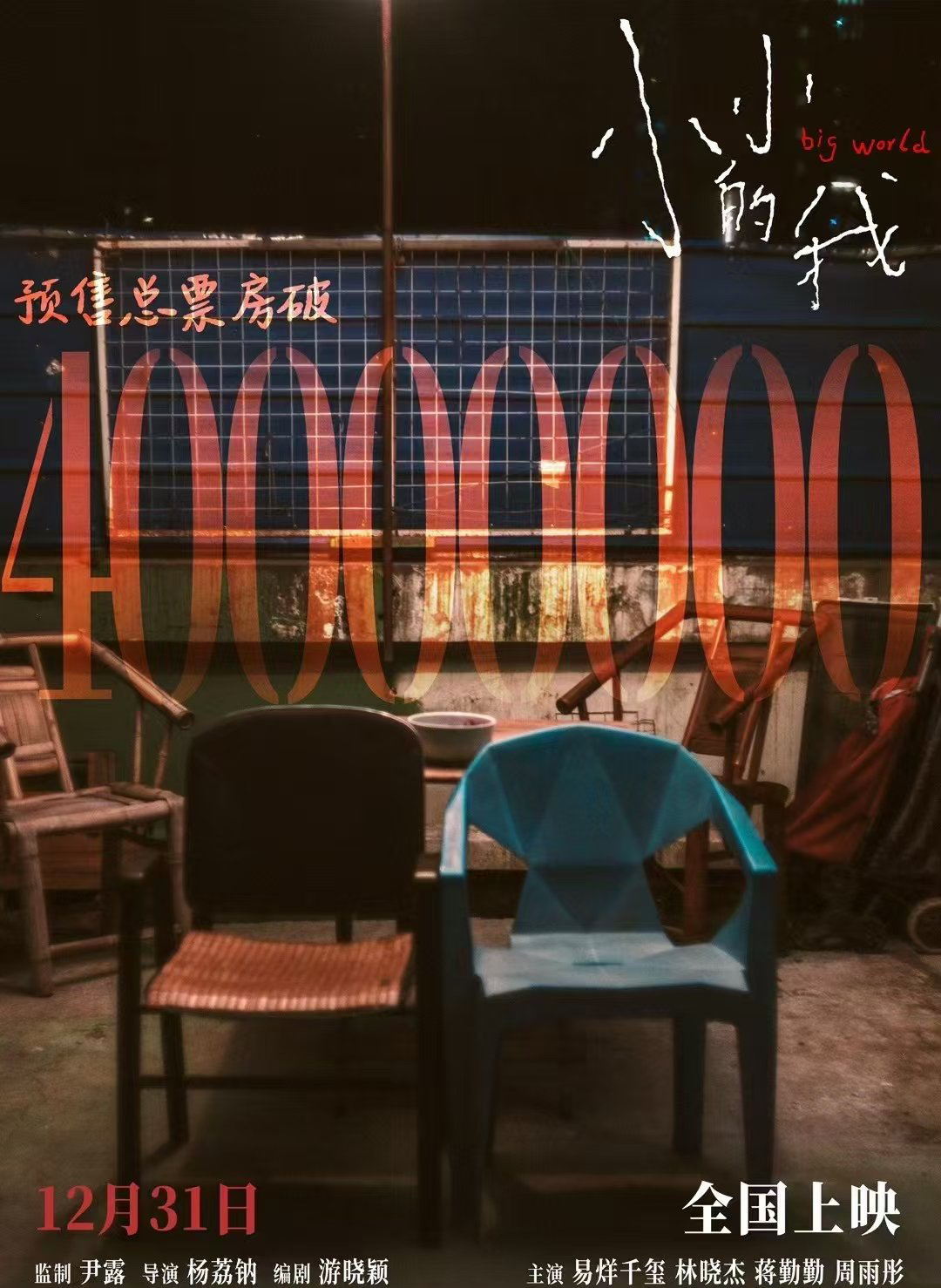 易烊千玺主演的电影《小小的我》预售过4000w了，什么水平？[思考] 