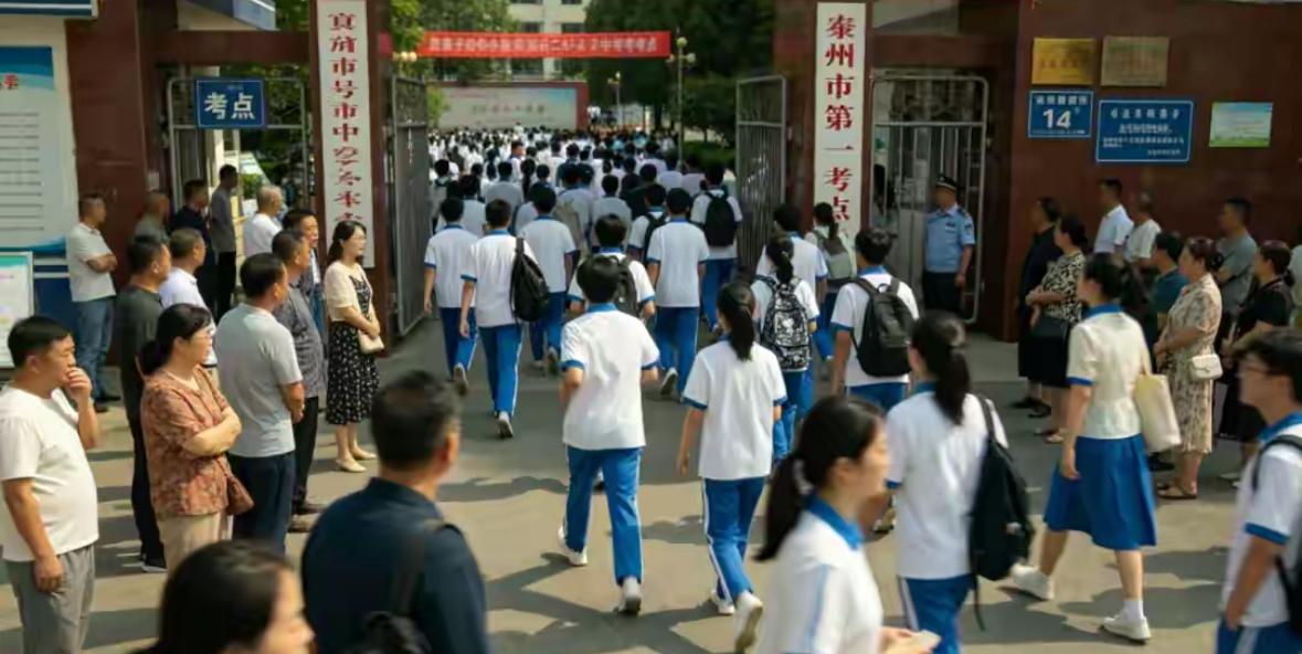 今天，2026年6月7日，高考正式开考！考场内，少年执笔逐梦；考场外，父母翘首以