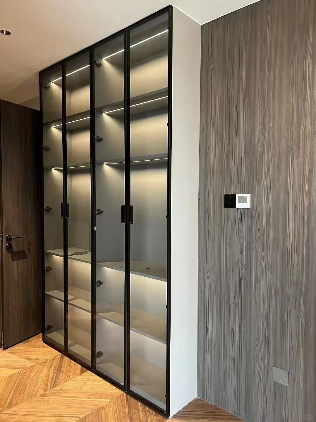 玻璃门带内嵌拉手真是高级