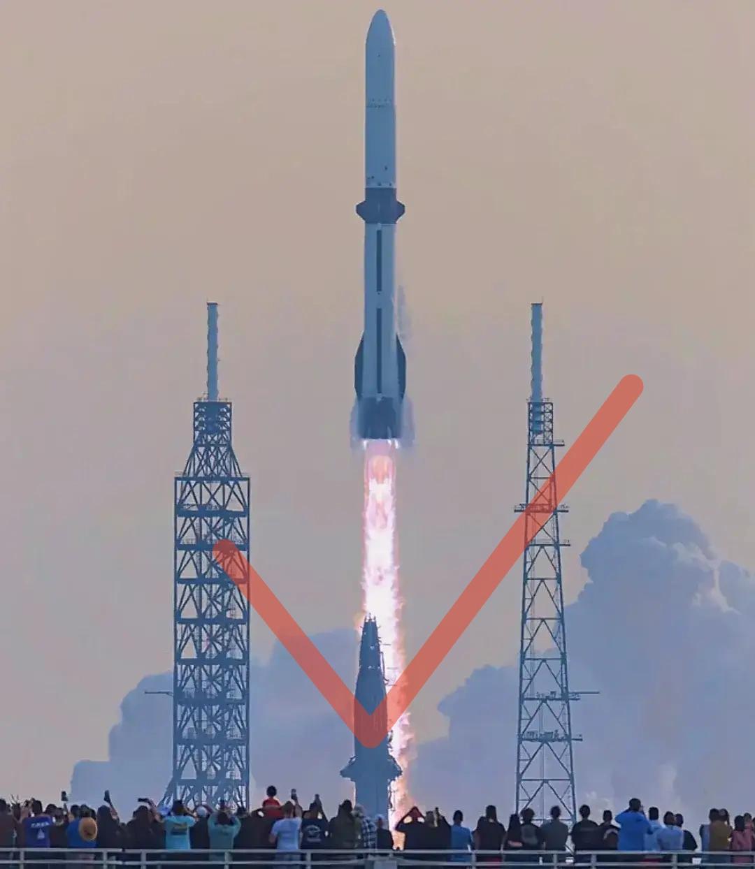 快来夸我啊，98米高的大家伙“新格伦”火箭一级又回收成功了！回收成功但发射失败！