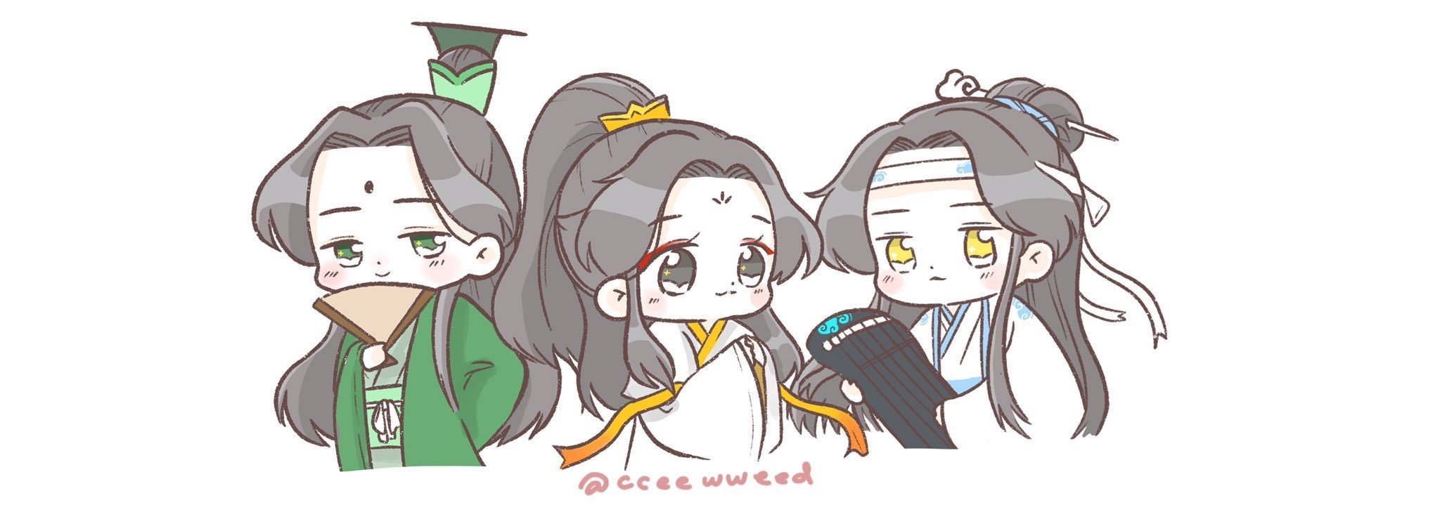 魔道祖师  天官赐福  人渣反派自救系统  和谐三人组汪叽温柔的凶不起来（在不吃