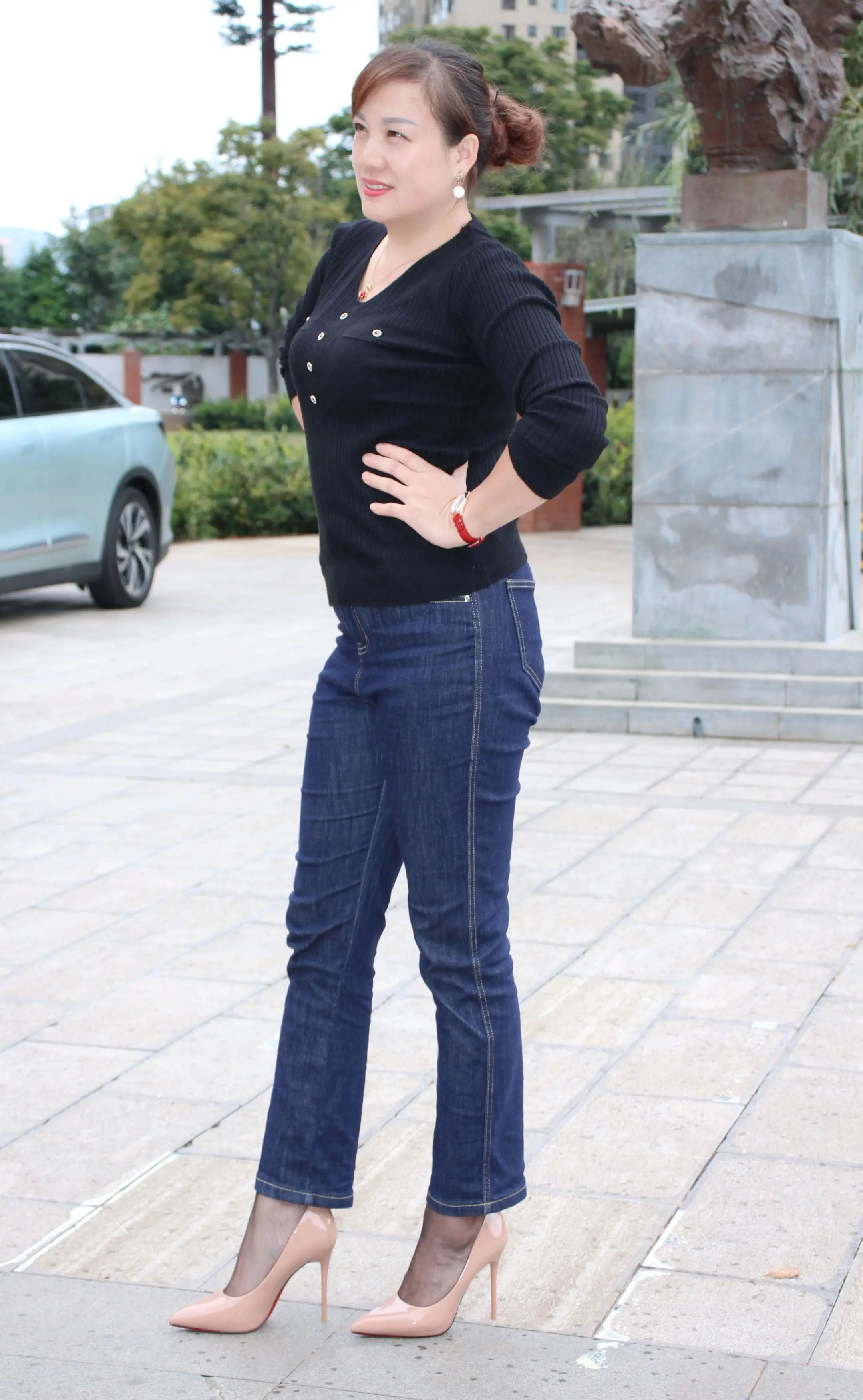 街拍穿搭 穿搭日记 潦浒古镇