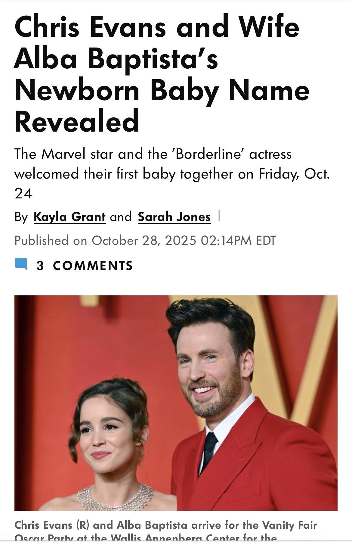 美队的小孩是女儿美队女儿名字 据《人物》报道，消息人士透露，美队Chris Ev