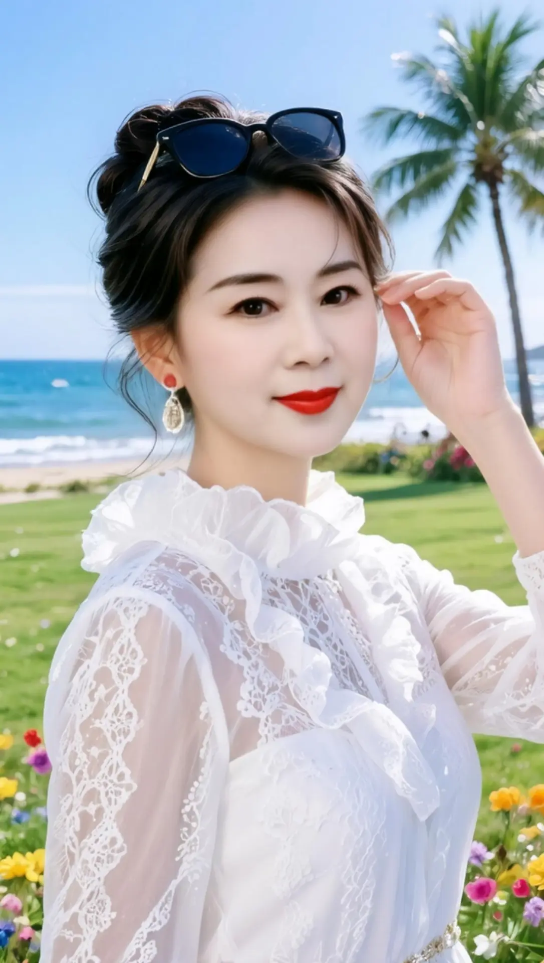 AI海滨清新写真 ai创作