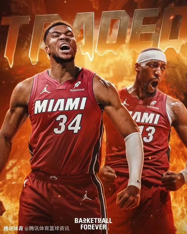 NBA NBA名记Shams报道，雄鹿将字母哥和波蒂斯送至热火，换来希罗、韦尔、