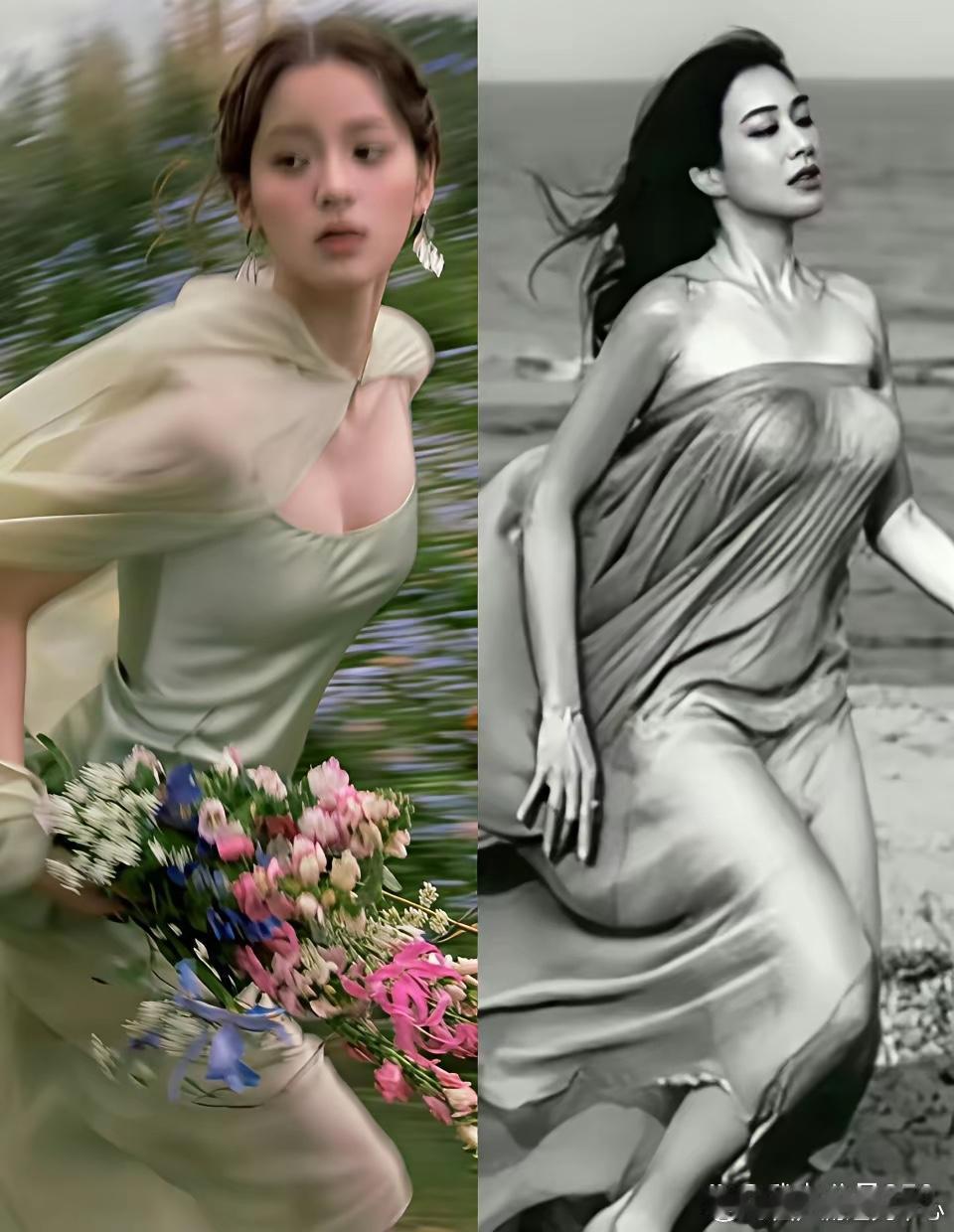 欧阳娜娜和钟丽缇相差30年的奔跑，谁更胜一筹？ 