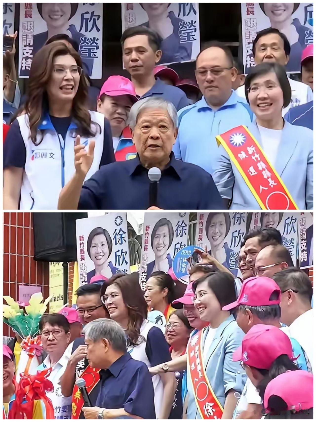 没想到，今天国民党主席郑丽文亲自前往新竹，盯着压力陪同国民党籍新竹县长候选人徐欣