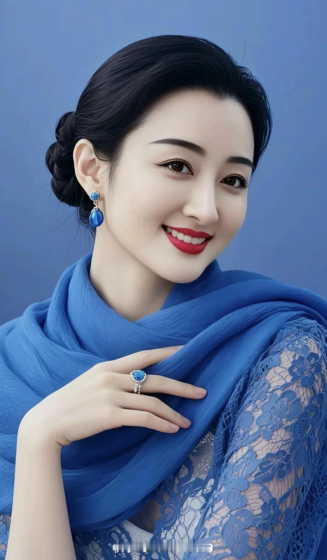 优雅蓝调，珠宝闪耀，气质满分！
